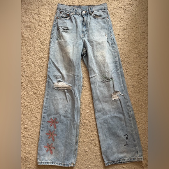 Dr denim scribble flare jeans - Picture 2 of 11